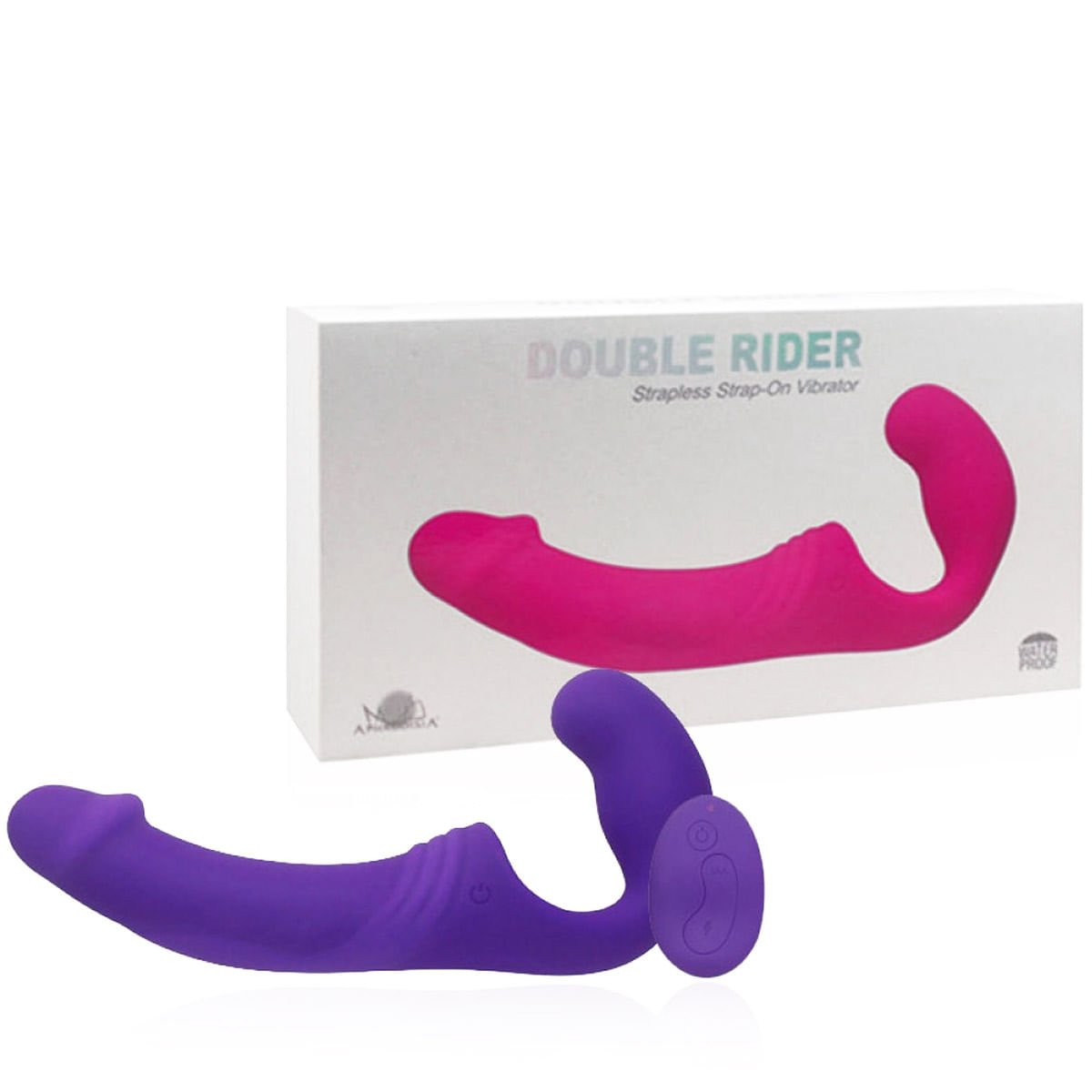 Vibrador Double Rider Recarregável com Plug Vaginal e Controle Remoto Vip Mix