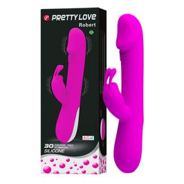 Pretty Love Robert Vibrador com 30 Modos de Vibração e Estimulador de Coelho Intt