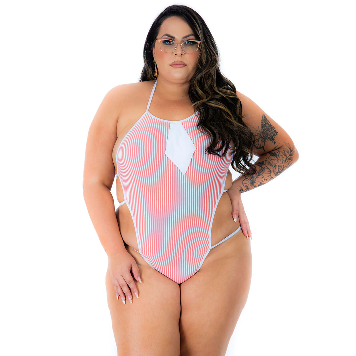 Mini Fantasia Body Colegial Plus Pimenta Sexy Mini Fantasia Body Colegial Plus Pimenta Sexy