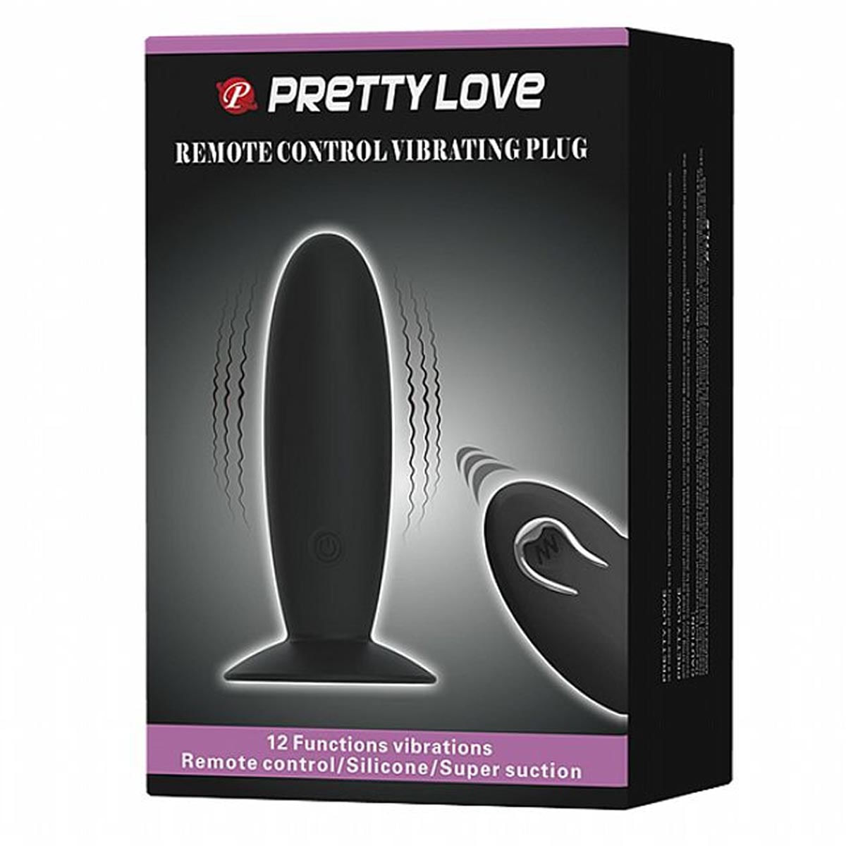 Pretty Love Plug Anal com Controle Remoto e 12 Níveis de Vibração Sexy Import