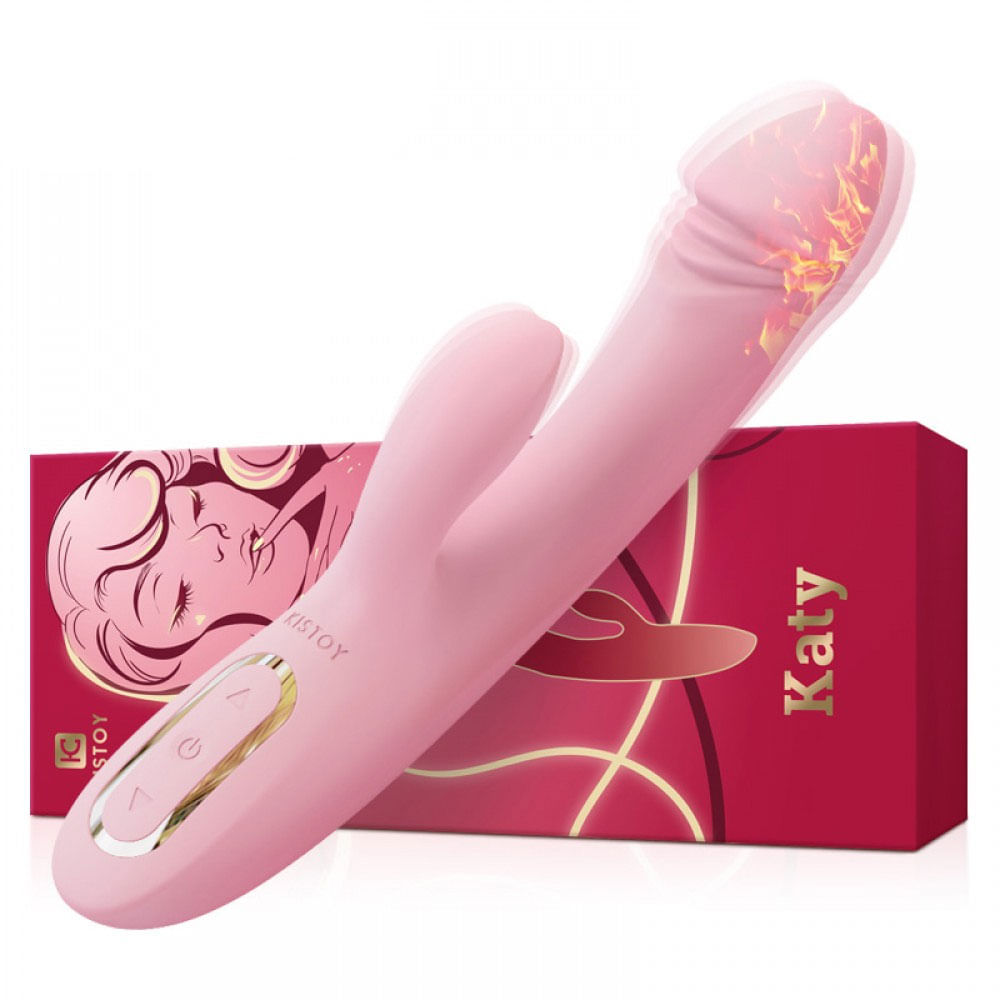 Kistoy Katy Vibrador com Estimulador de Clitoris e 12 Modos de Vibração Vip Mix