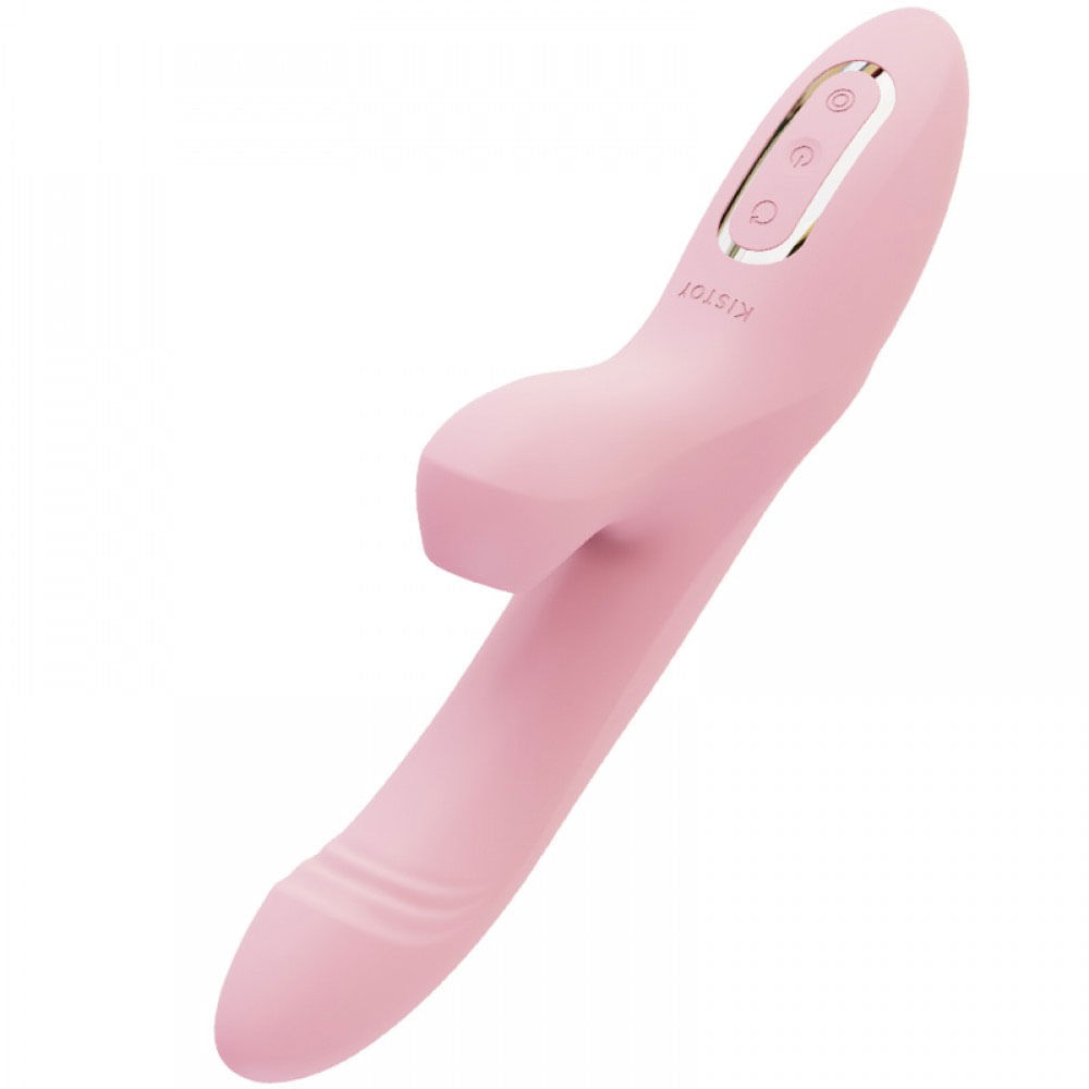Kistoy Katy Max Vibrador com Estimulador de Clitoris e 12 Modos de Vibração Vip Mix