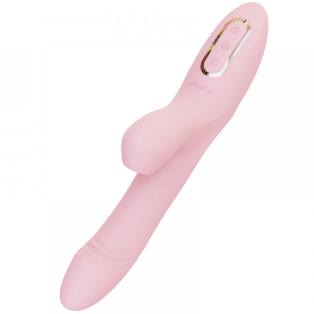 Kistoy Katy Max Vibrador com Estimulador de Clitoris e 12 Modos de Vibração Vip Mix