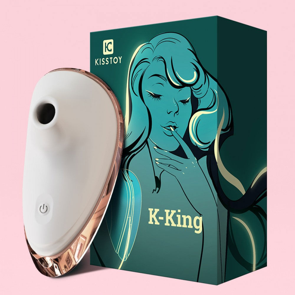 Kistoy K-King Massageador com 9 Vibrações e 3 Sucções Vip Mix