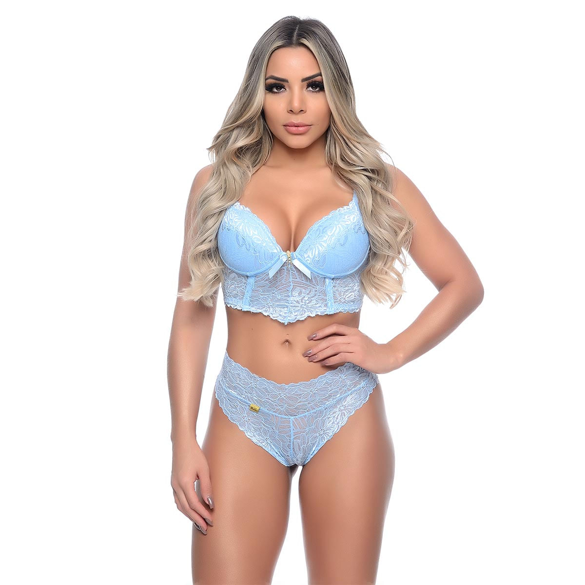 Conjunto Mia Rendado com Bojo Patitex