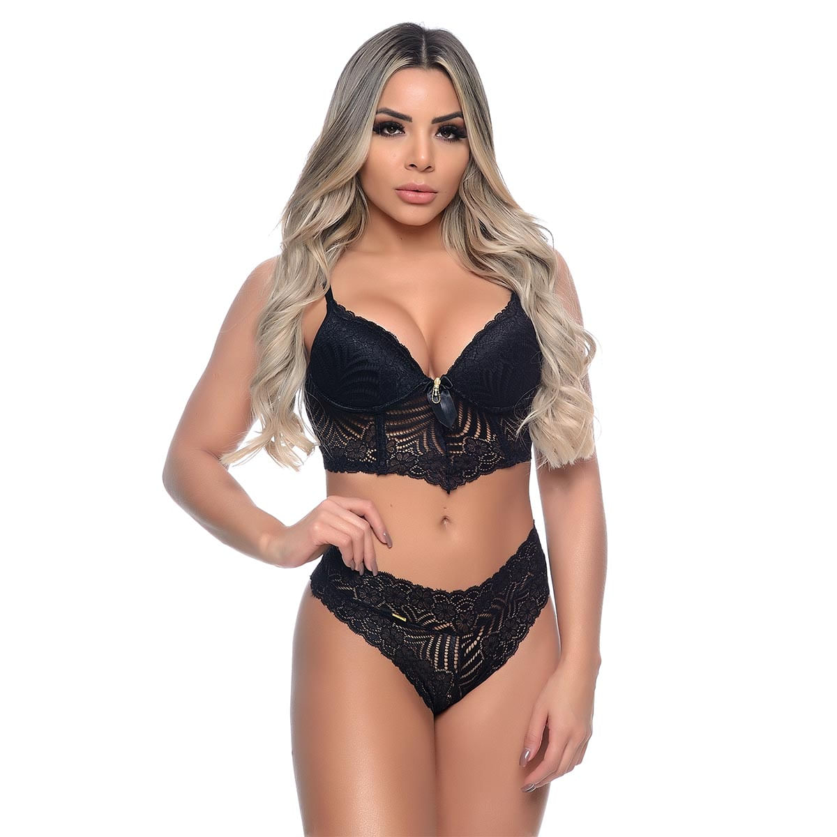 Conjunto Mia Rendado com Bojo Patitex