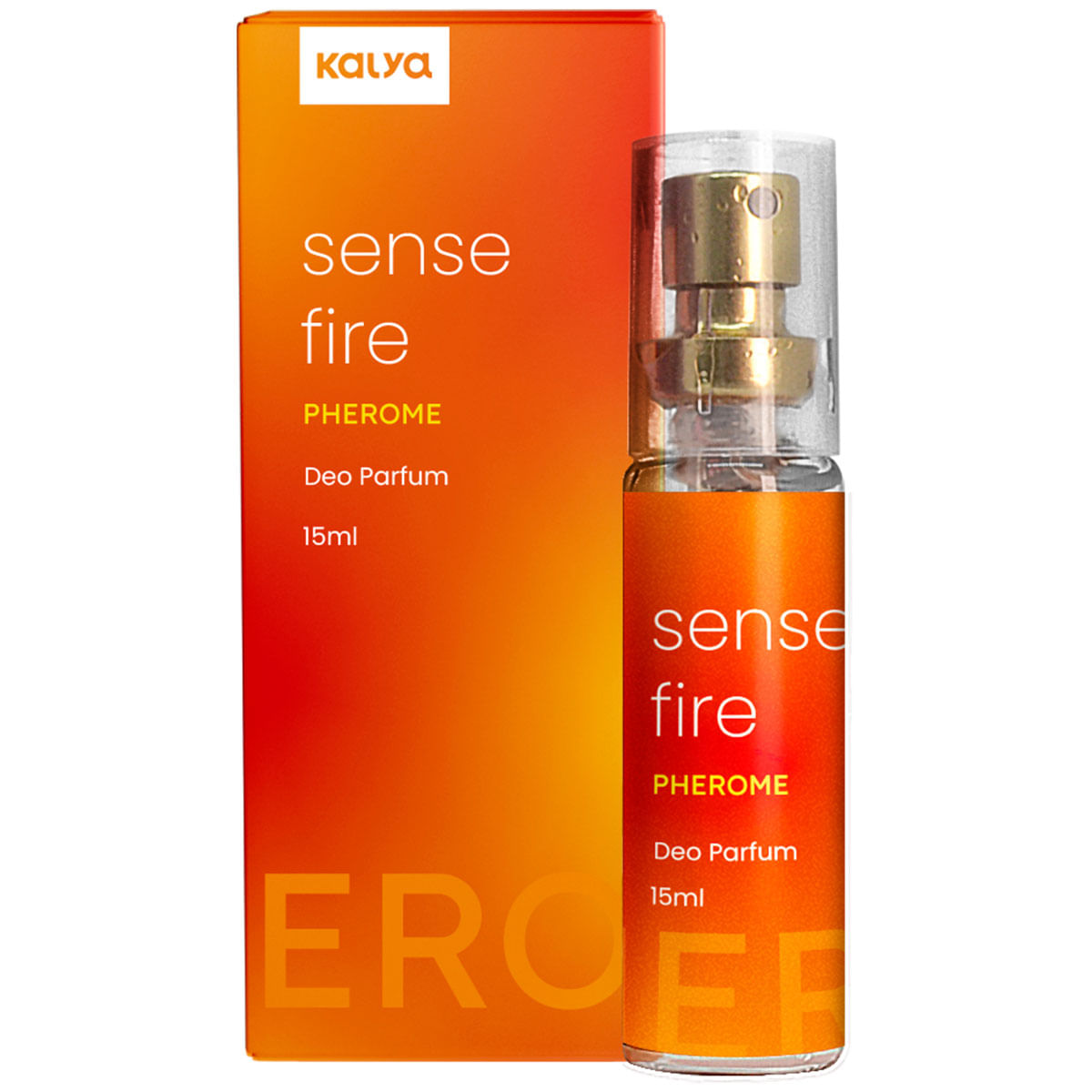 Sense Fire Pherome Perfume Feminino com Estimulador de Feromônio 15ml Kalya