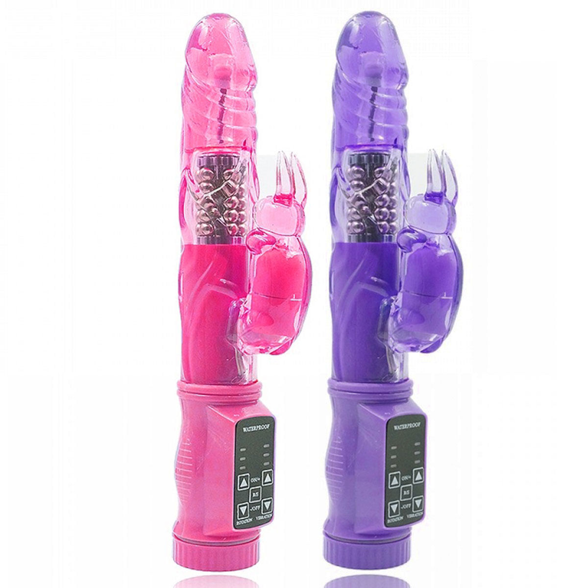 Vibrador Recarregável Ponto G com Estimulador Clitoriano com 12 Modos de Vibração Miss Collection