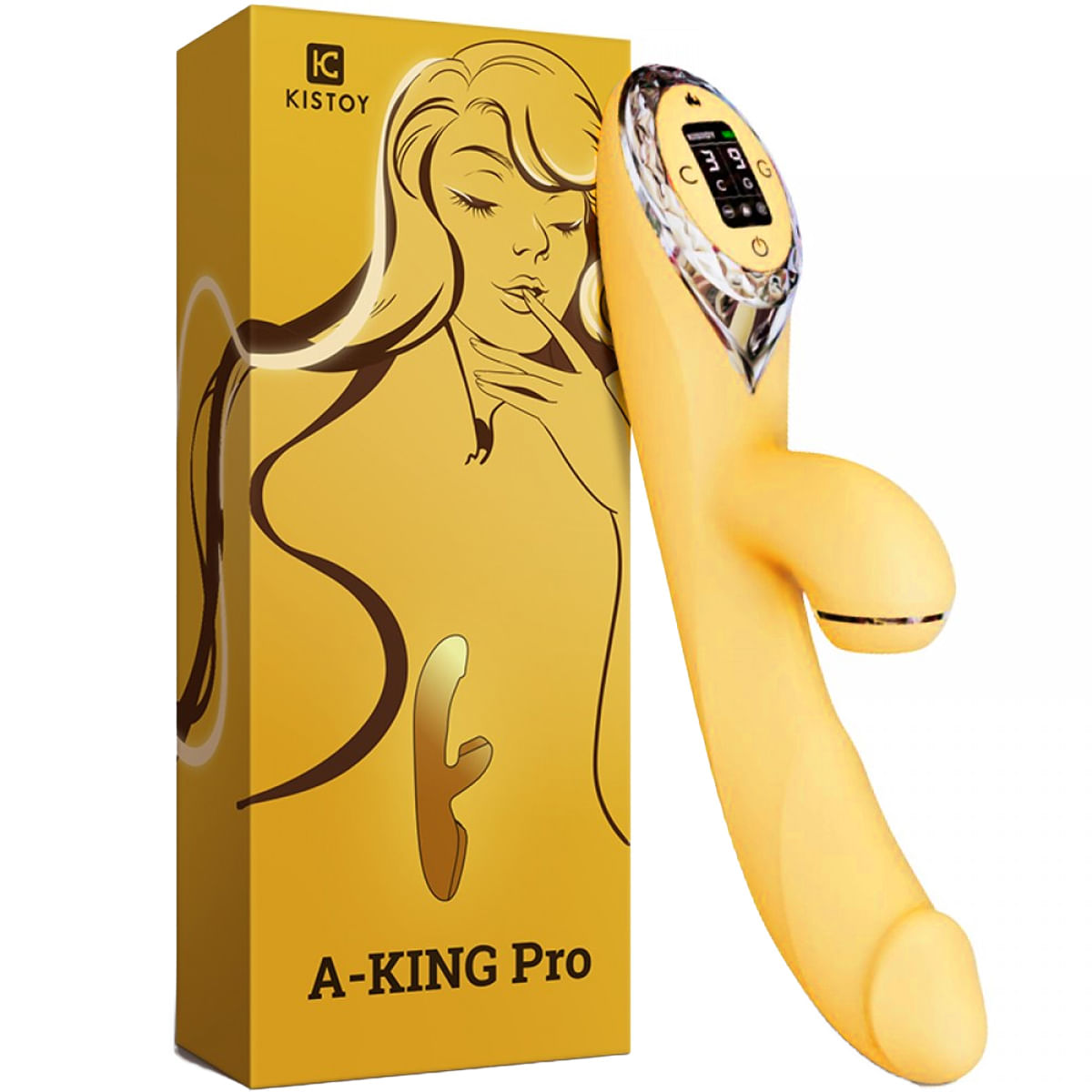 A-King Pro Vibrador 3 em 1 com 3 Níveis de Sucção e Aquecimento Vip Mix