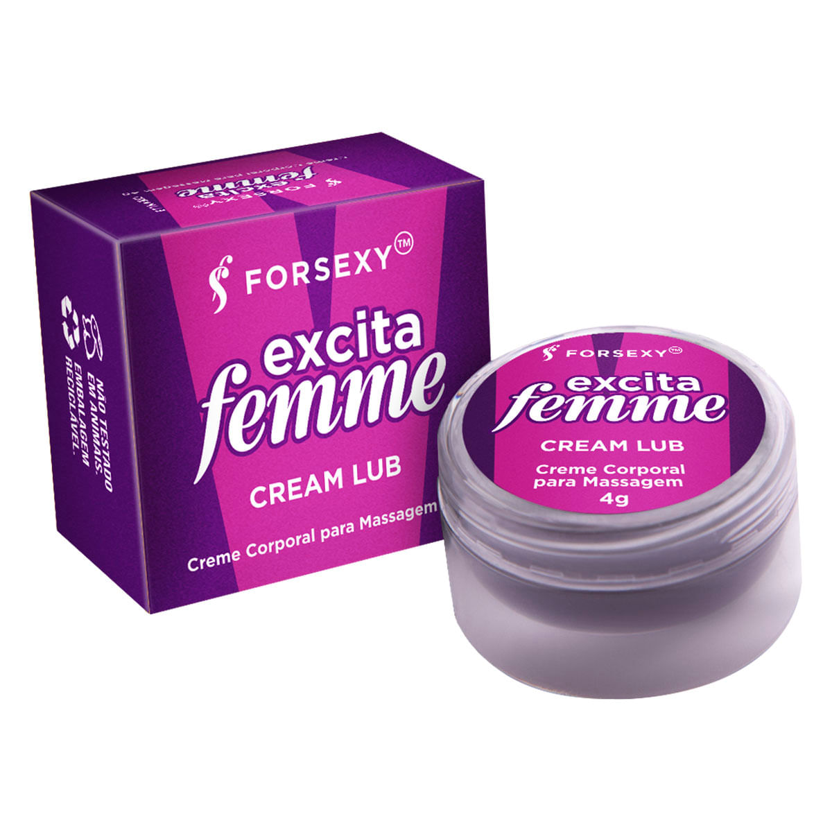 Excita Femme Excitante Feminino Esquenta Cream Lub 4g For Sexy