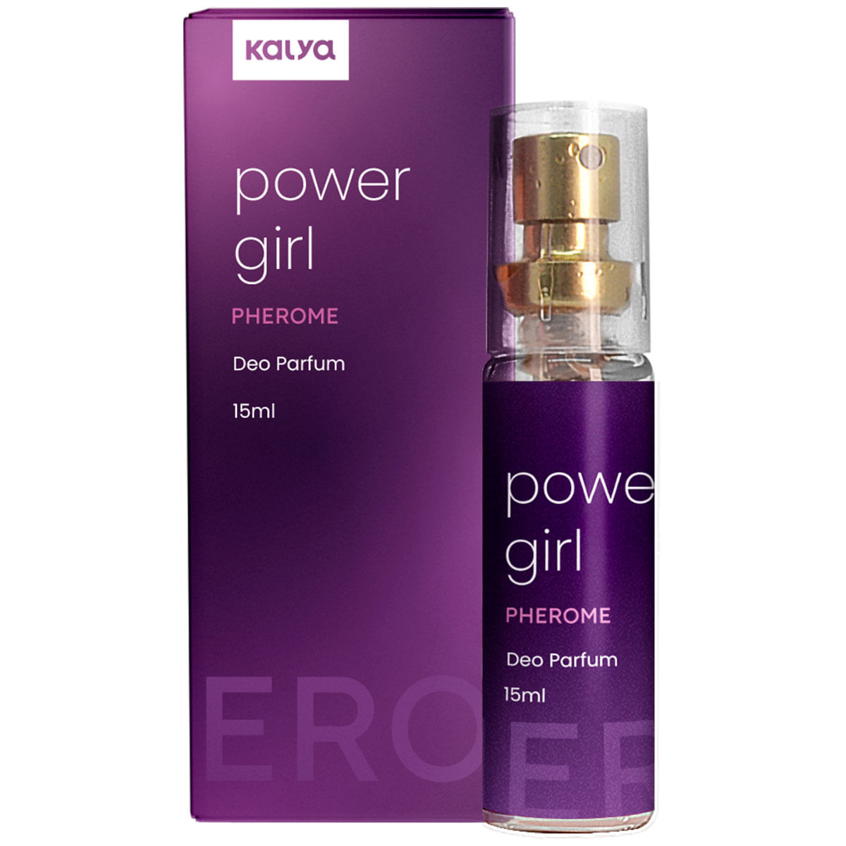 Power Girl Pherome Perfume Feminino com Estimulador de Feromônio 15ml Kalya