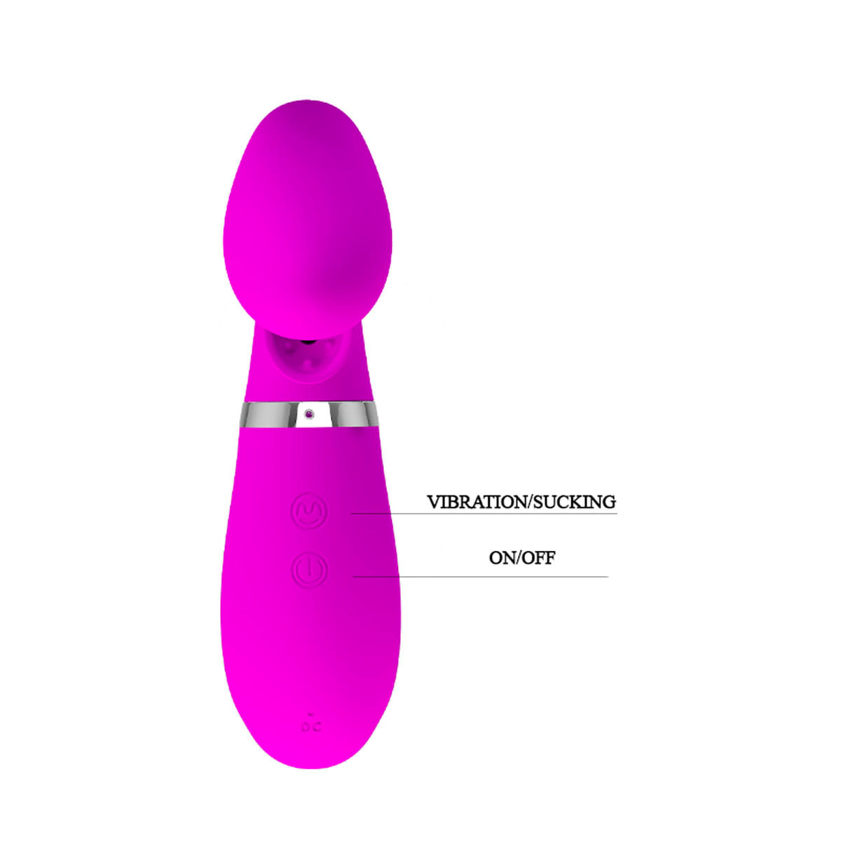 Desirable Magic Finger Vibrador de Ponto G com 12 Modos de Vibração e Sucção Sexy Import