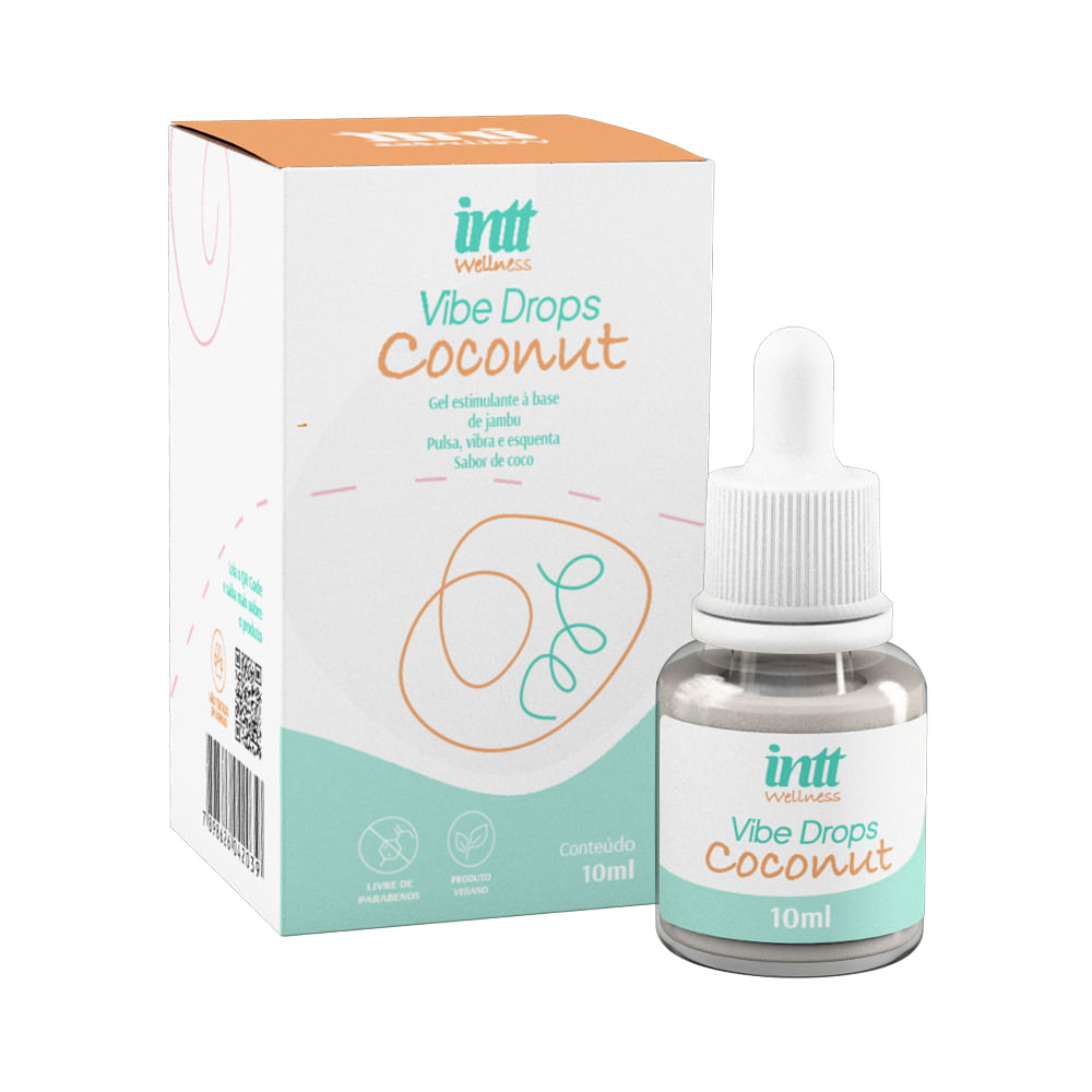 Vibe Drops Coconut Gel Estimulante à Base de Jambu Efeito Triplo 10g Intt Wellness