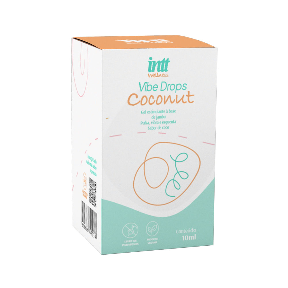 Vibe Drops Coconut Gel Estimulante à Base de Jambu Efeito Triplo 10g Intt Wellness