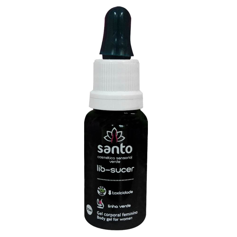 Lib-Sucer Gel Corporal Feminino Sugador de Clitóris 30ml Santo Lib-Sucer Gel Corporal Feminino Sugador de Clitóris 30ml Santo