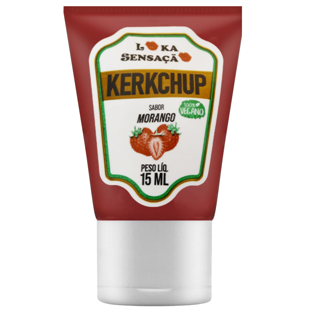 Kerkchup Bala Gel Sabor Morango 15ml Loka Sensação