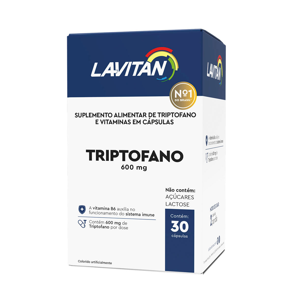 Lavitan Suplemento Alimentar de Triptofano e Vitaminas 30 cápsulas CIMED
