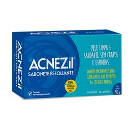 Acnezil Sabonete Esfoliante em Barra Facial 90g CIMED