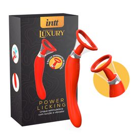 Power Licking Vibrador com Sugador 3 em 1 Luxury Intt