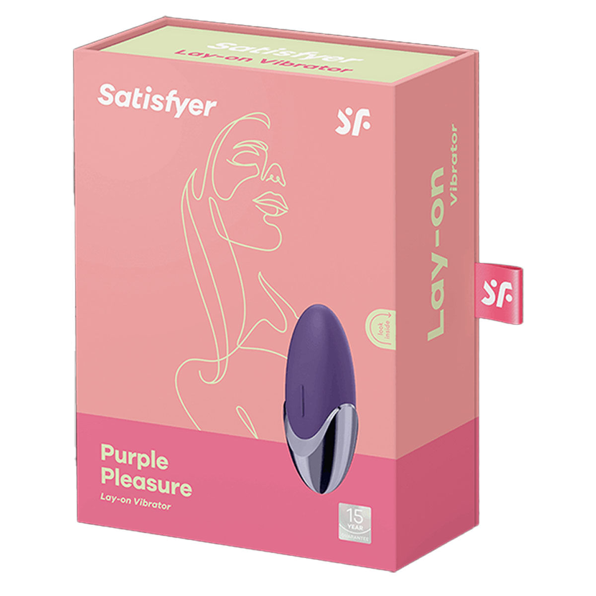 Satisfyer Purple Pleasure Lay-on Vibrador Clitoriano com 15 Modos de Vibração