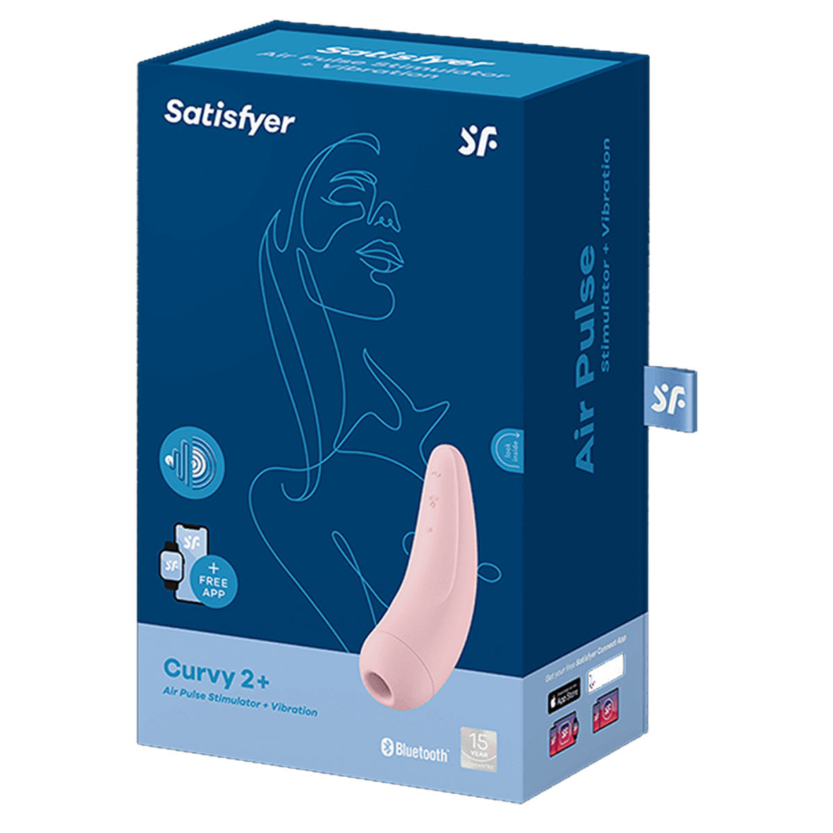 Satisfyer Curvy 2 + Estimulador Clitoriano com 11 Intensidades de Pulsação e Vibração