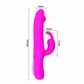 Natural Motion Vibrador com Estimulador Clitoriano com 7 Níveis de Vibrações e Funções de Vai e Vem