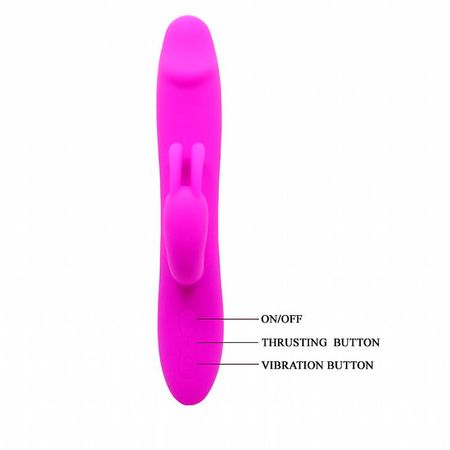 Natural Motion Vibrador com Estimulador Clitoriano com 7 Níveis de Vibrações e Funções de Vai e Vem