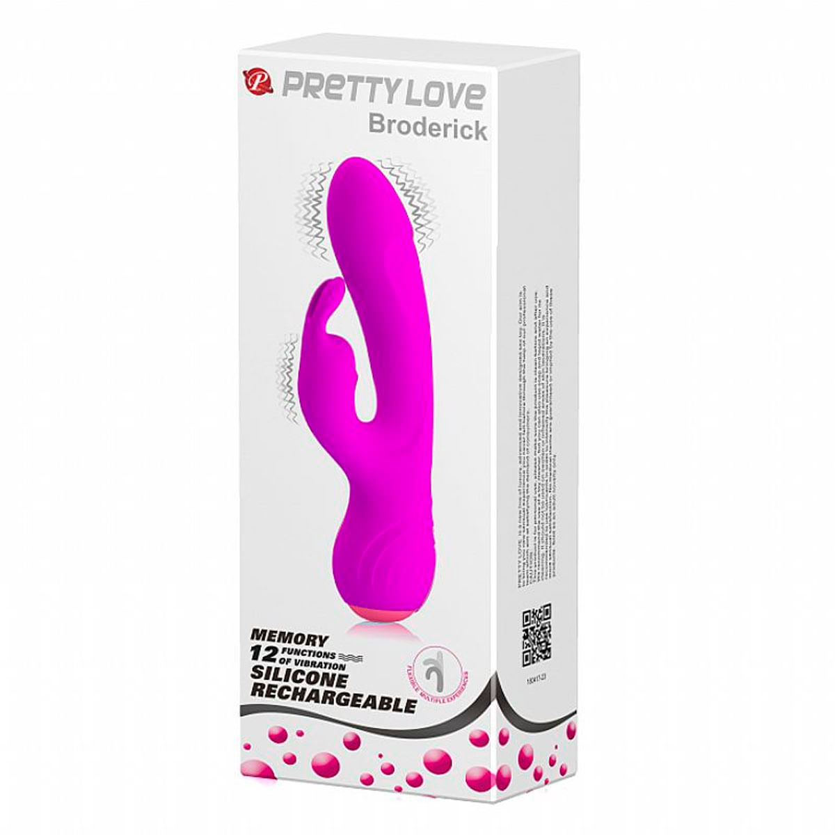 Pretty Love Broderick Vibrador Estimulador de Ponto G e Clitóris com 12 Funções de Vibração Sexy Imp