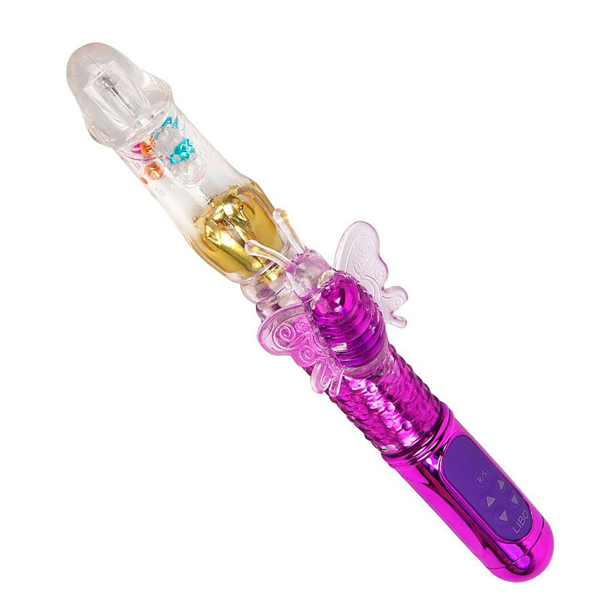 Female Vibrador Vai e Vem Borboleta com 8 Níveis de Rotação e 36 Níveis Vibração Sexy Import Female Vibrador Vai e Vem Borboleta com 8 Níveis de Rotação e 36 Níveis Vibração Sexy Import