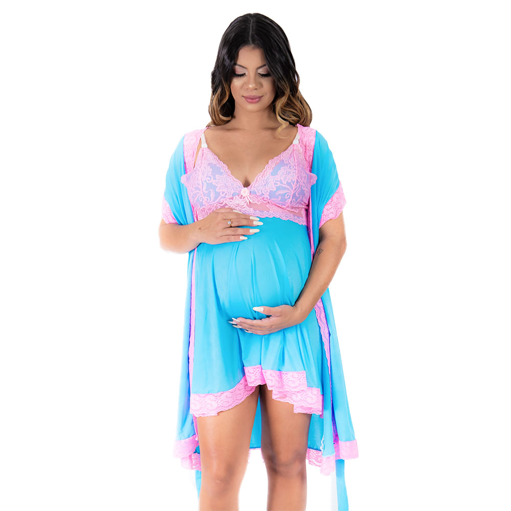 Conjunto Letícia Camisola e Robe Pimenta Sexy Conjunto Letícia Camisola e Robe Pimenta Sexy