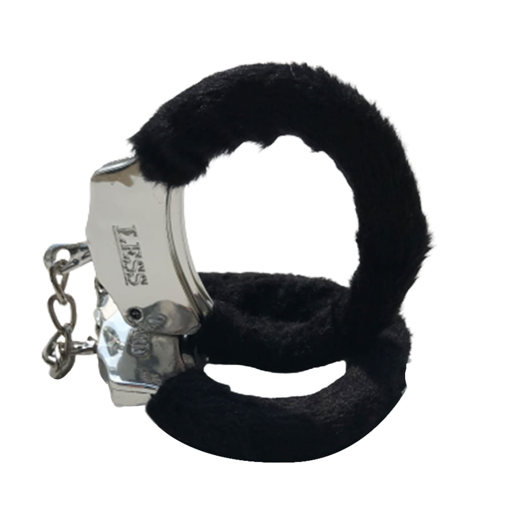 Algema Cromada com Pelúcia em Metal Hard