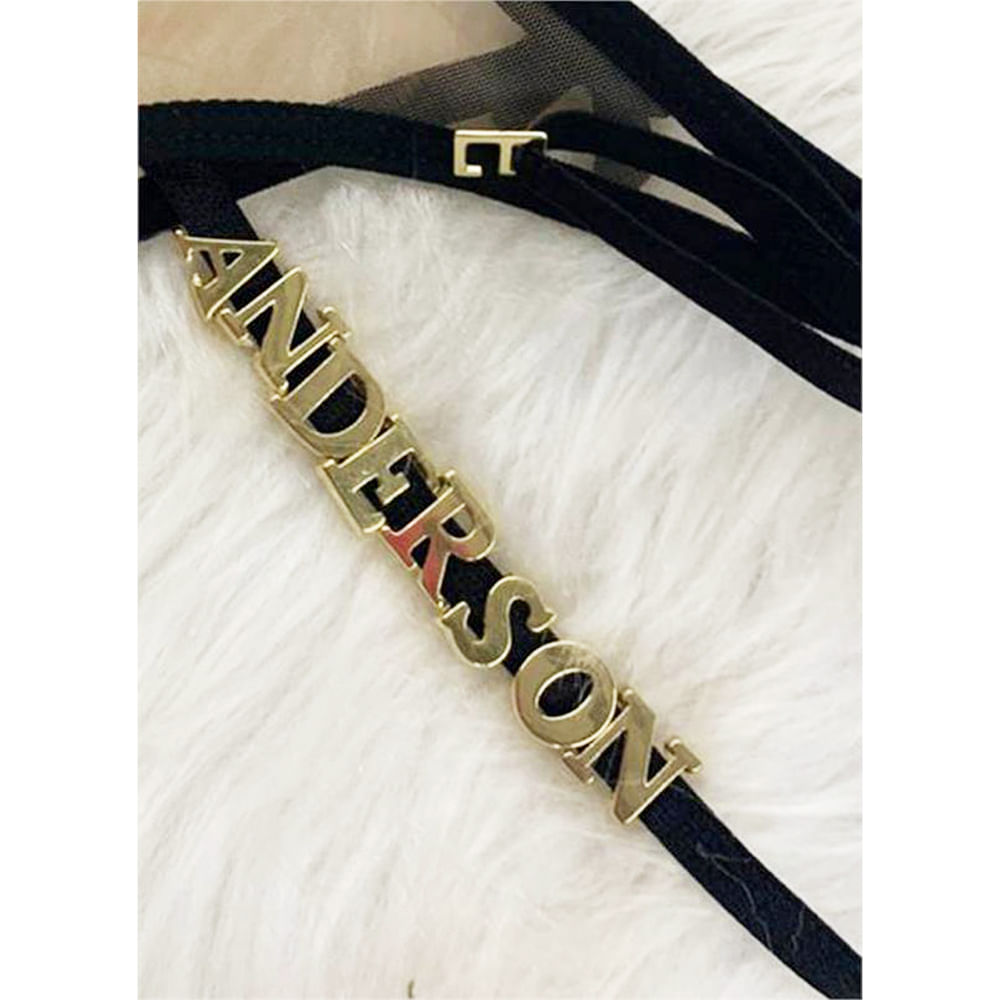 Letras em Metal para a Calcinha Personalizável Tallyta Moda Apimentada