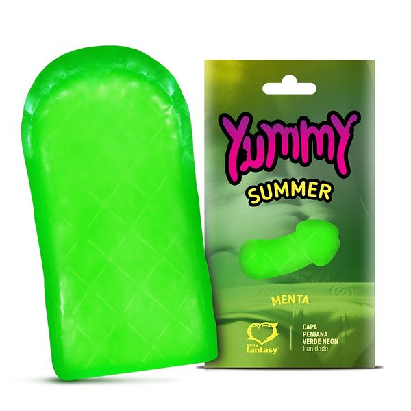 Yummy Summer Capa Peniana Neon Solúvel Comestível 1 Unidade Sexy Fantasy