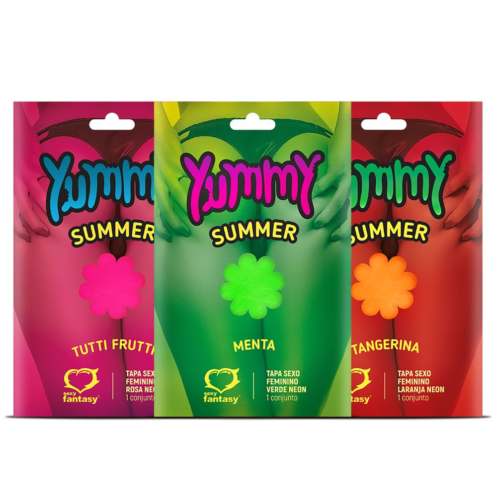 Yummy Summer Tapa Sexo Solúvel Neon Comestível 1 Unidade Sexy Fantasy