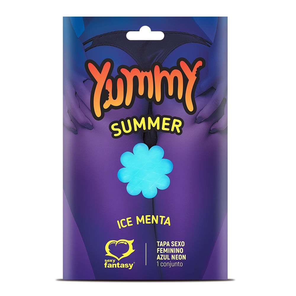 Yummy summer tapa sexo solúvel neon ice comestível 1 unidade sexy fantasy