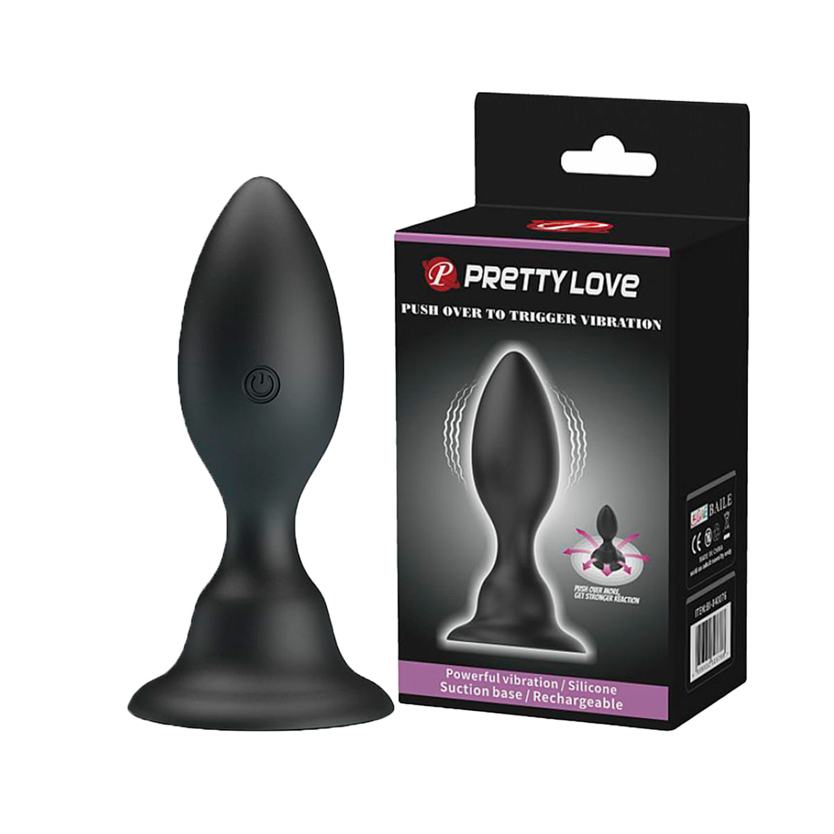 Pretty Love Push Over To Trigger Vibration Plug Anal Sexy Import