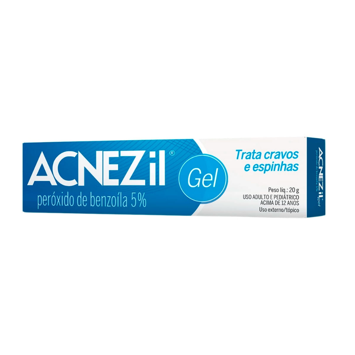 Acnezil Gel Peróxido de Benzoíla 5% Tratamento de Cravos e Espinhas CIMED