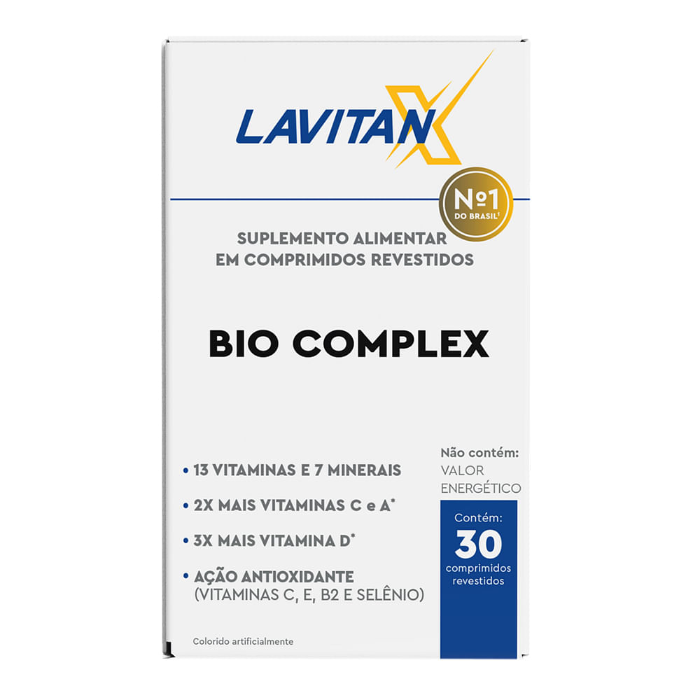 Lavitan X Bio Complex com 30 comprimidos Cimed