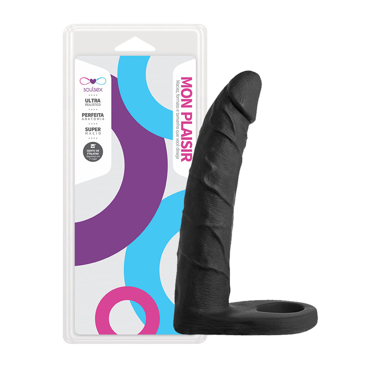 Mon Plaisir Prótese Anel Companheiro 17 X 3 cm Soulsex