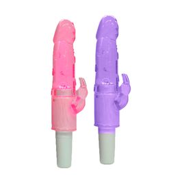 Vibrador Rabbit Pênis em Silicone com Estimulador Miss Collection