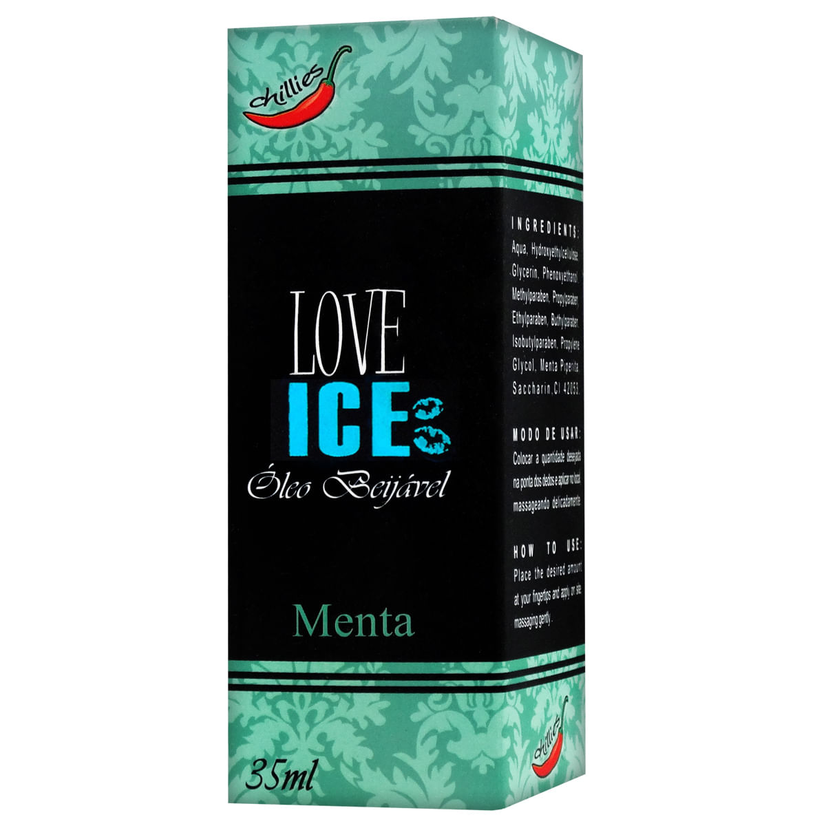 Love Ice Óleo Beijável de Menta 35ml Chillies