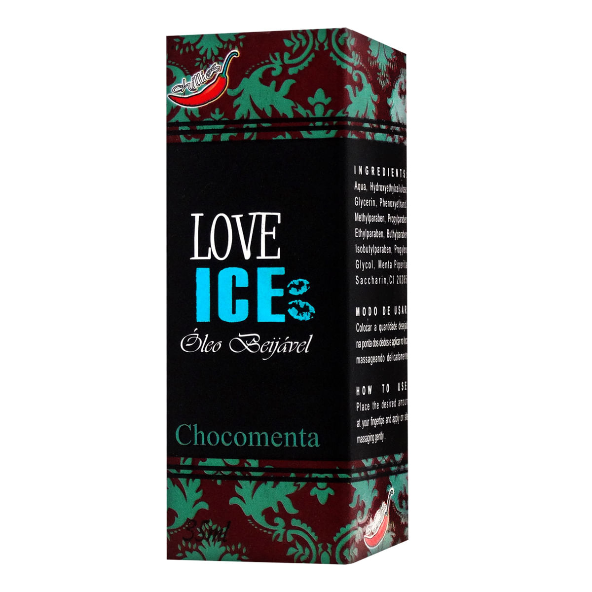 Love Ice Óleo Beijável de Chocomenta 35ml Chillies
