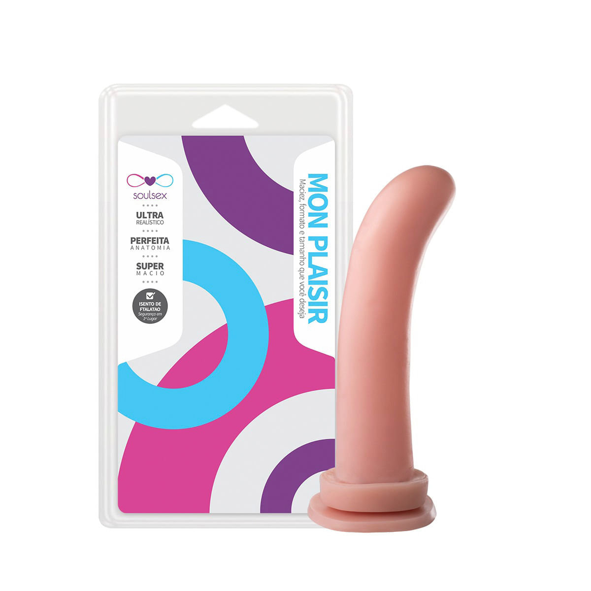 Mon Plaisir Estimulador Ponto G com Ventosa 16,5 X 3,5cm Soulsex