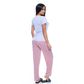 Pijama Calça Listrada e Manga Curta em Meia Malha Victory