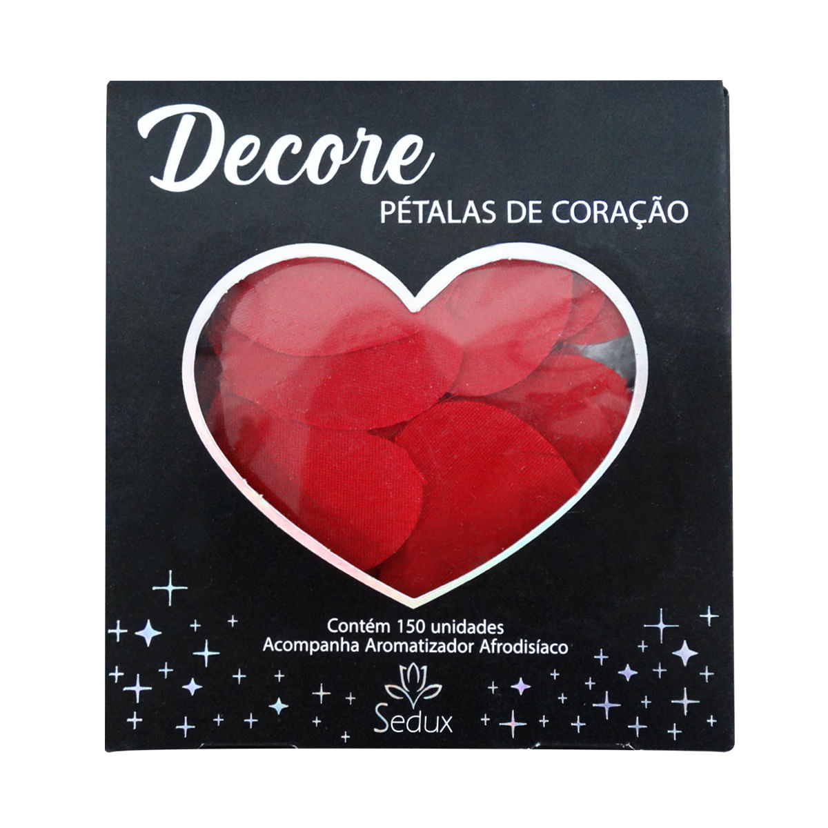 Pétalas de Coração Decore em Cetim com Aromatizador Afrodisíaco 150 unidades Sedux Pétalas de Coração Decore em Cetim com Aromatizador Afrodisíaco 150 unidades Sedux