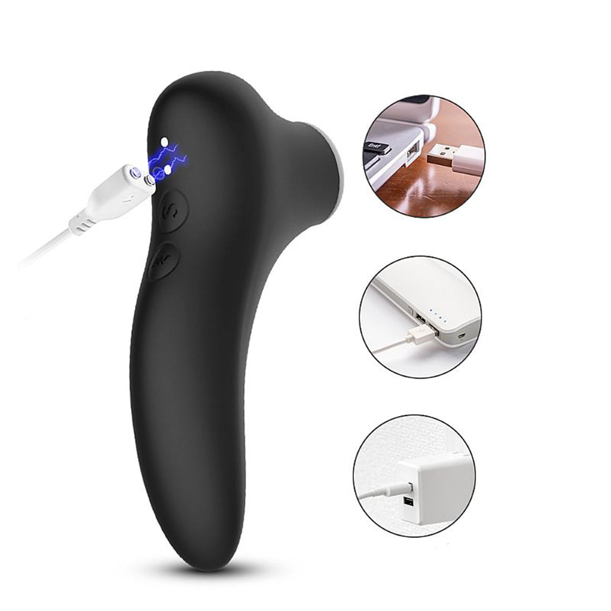 Dibe Vibrador de Clitoris em Silicone com 7 Modos de Pulsação Sexy Import