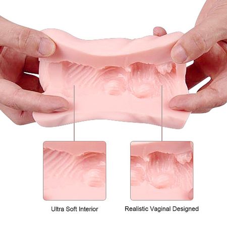 Dibe Masturbador Lanterna Formato Vagina com 7 Modos de Vibração Sexy Import