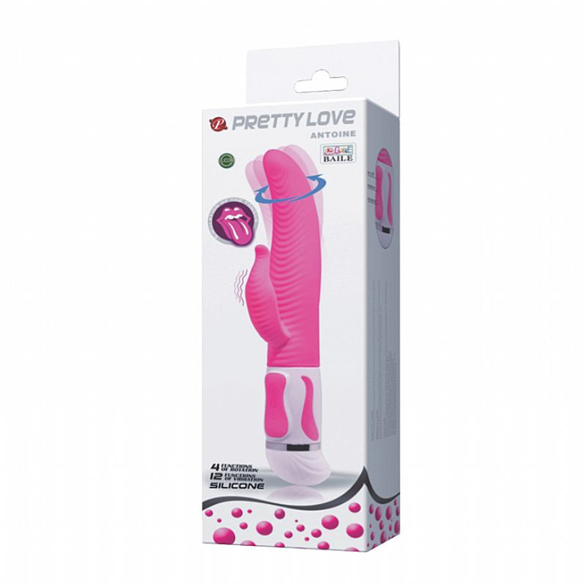 Pretty Love Antoine Vibrador Rotativo com Estimulador 12 Modos de Vibração Sexy Import
