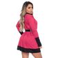 Robe Manga Longa Micrody com Detalhes Rendados Hot Love