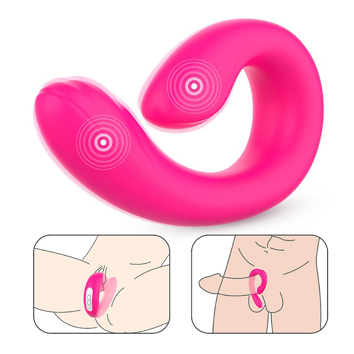 S-Hande Pheobe Massageador Ponto G e Clitoris com 9 Modos de Vibração Sexy Import